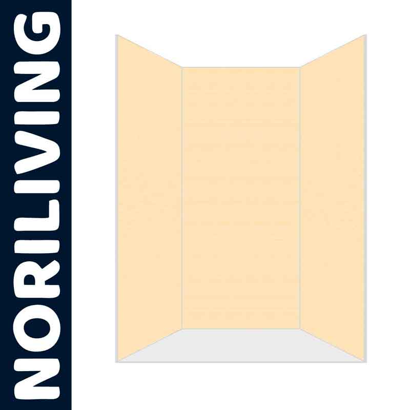 Norliving Sichtschutz Raumteiler in Beige Beiger Raumteiler von Norliving als Sichtschutz mit drei Paneelen